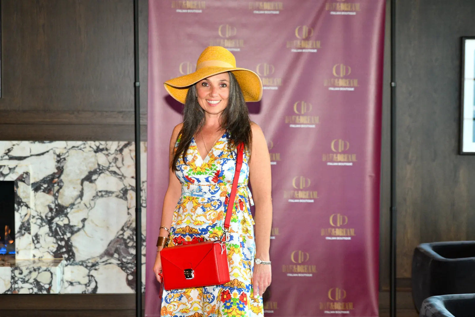 Fashion portrait with a summer hat