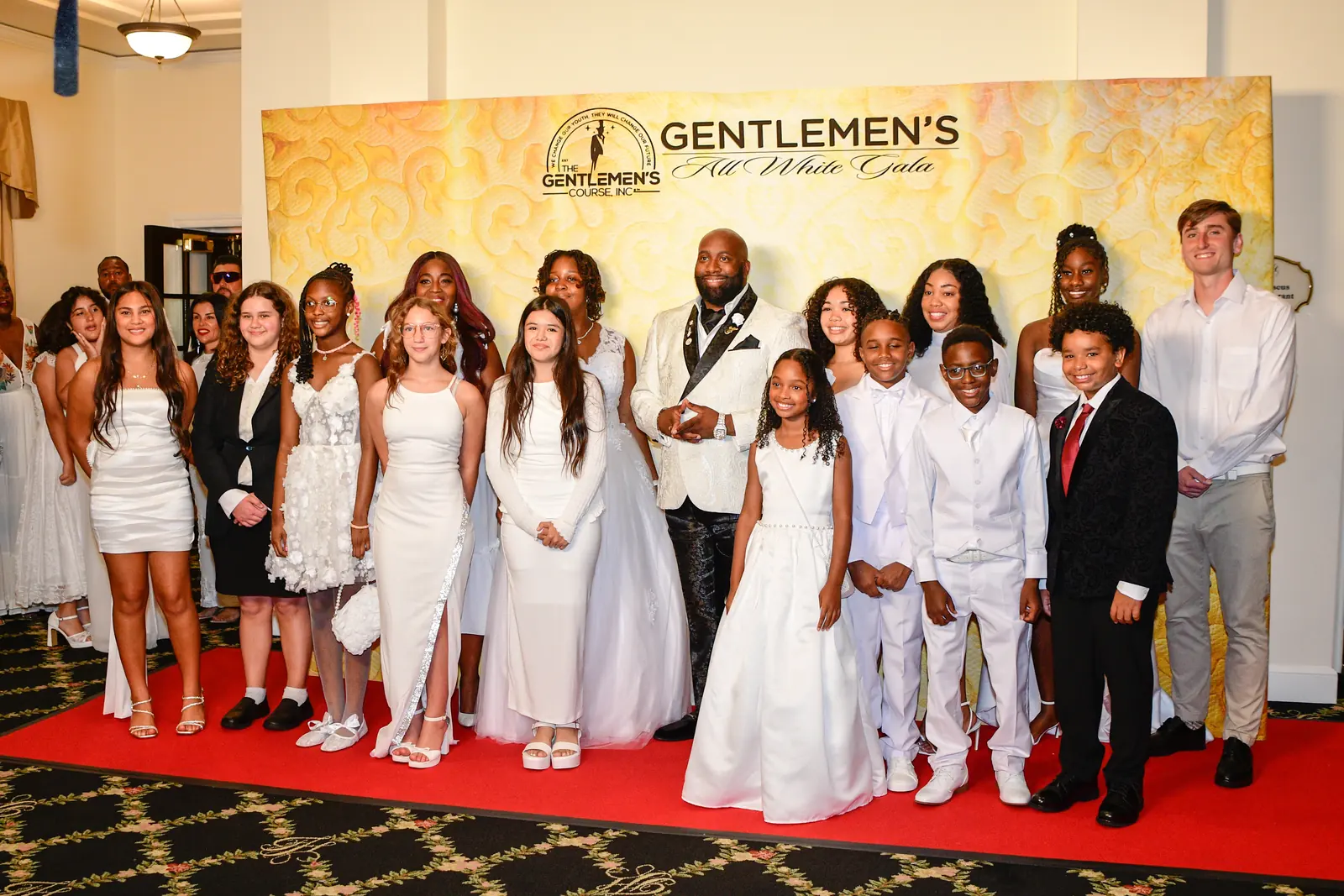 Guests gathered for a formal event